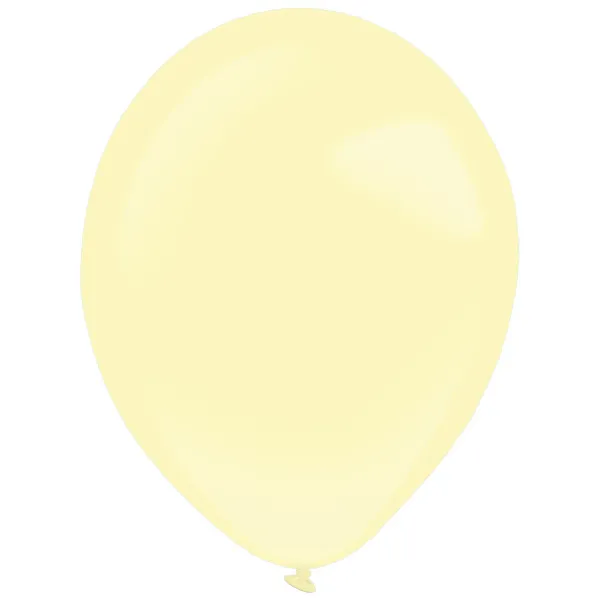 100 palloncini in lattice fashion giallo vaniglia 12 cm