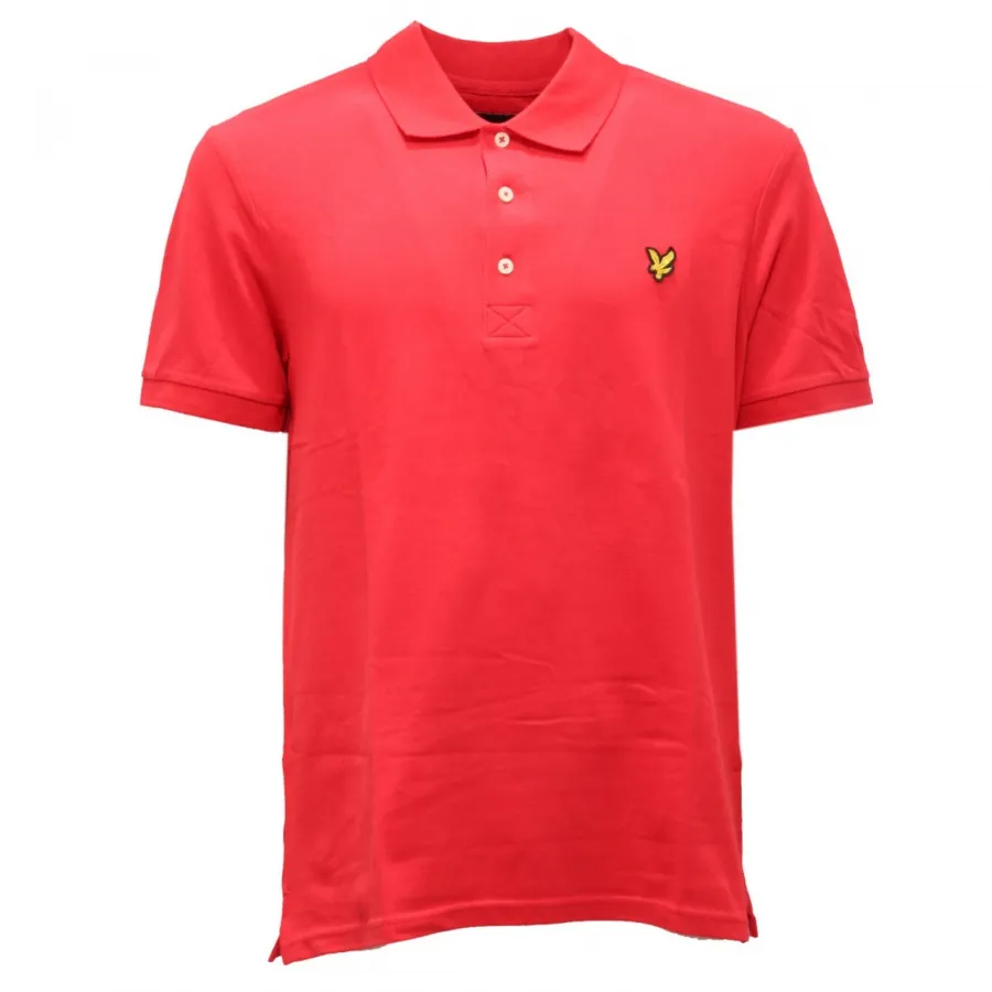 3056AH polo uomo LYLE & SCOTT red cotton polo-shirt man