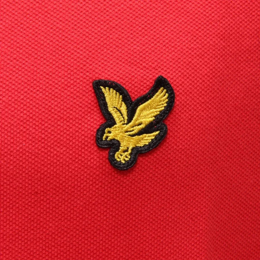 3056AH polo uomo LYLE & SCOTT red cotton polo-shirt man