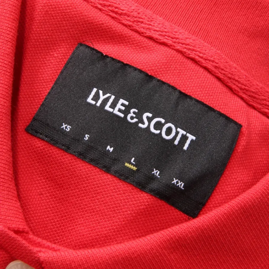 3056AH polo uomo LYLE & SCOTT red cotton polo-shirt man