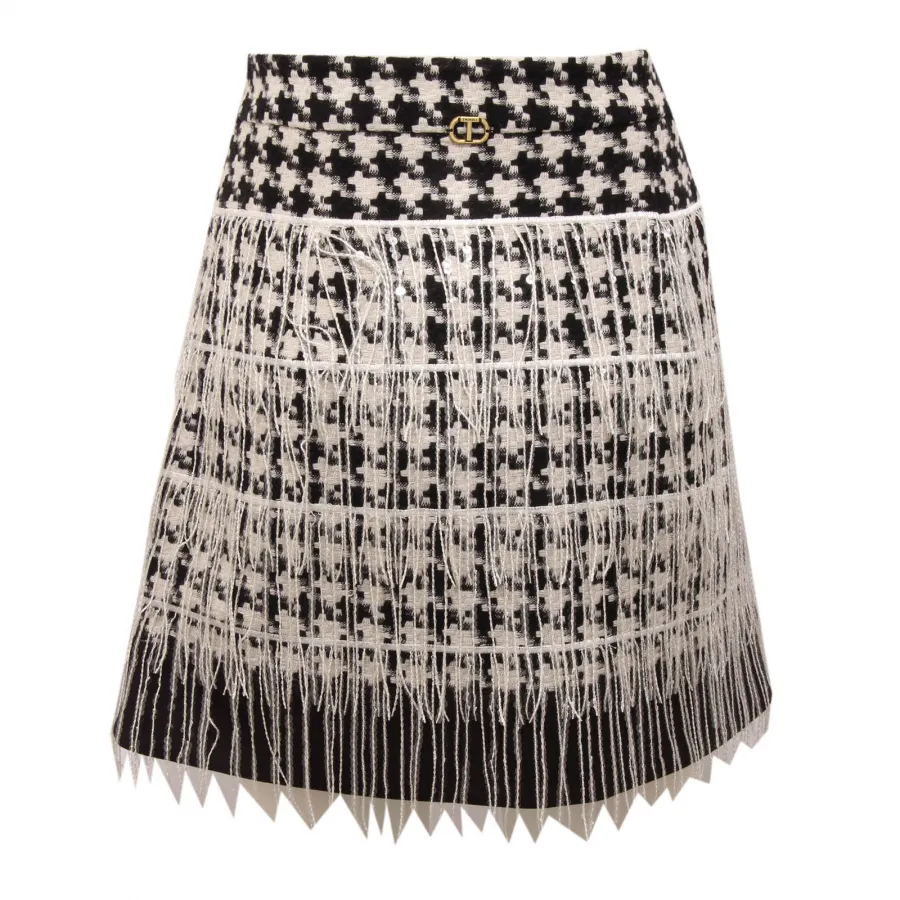 5366AN gonna donna TWIN-SET woman skirt white/black