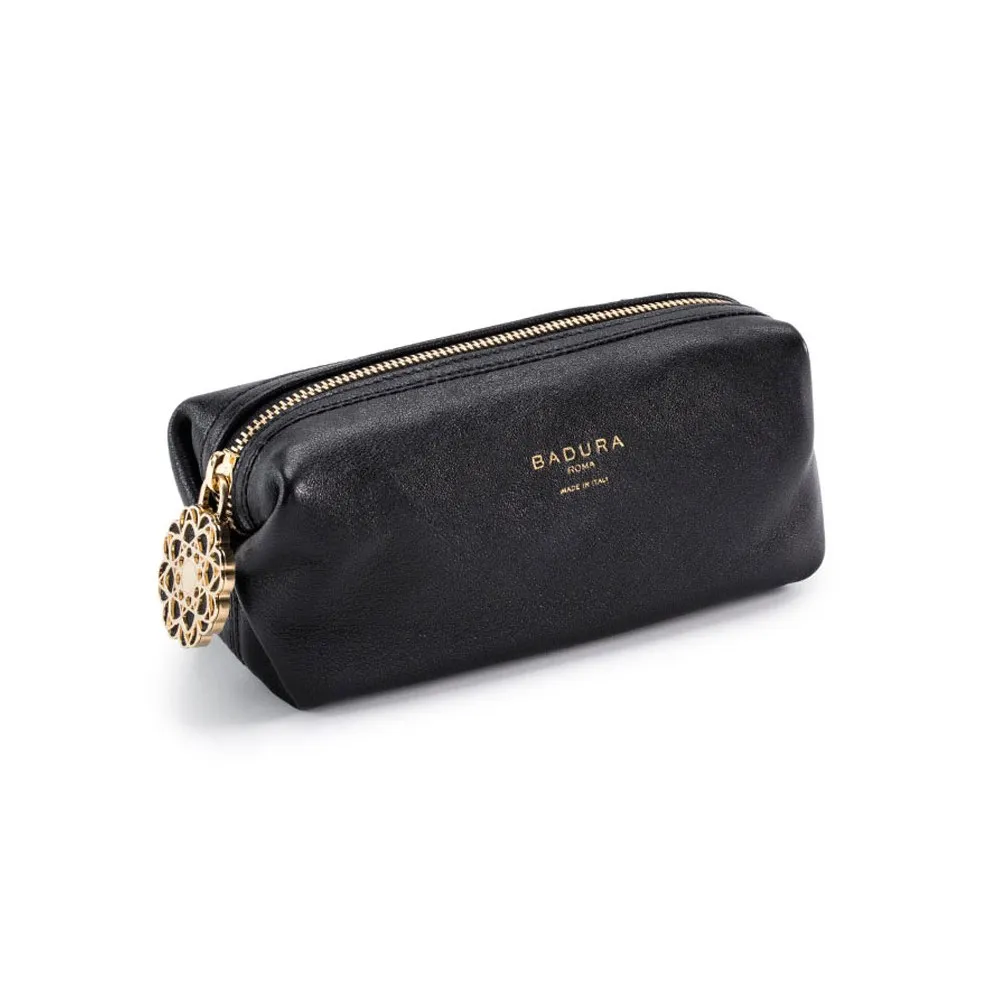 Aleksandra Badura - Small Leather Goods - Multipurpose Pouch in Capra - Nero - Pelle di Alta Qualità Luxury