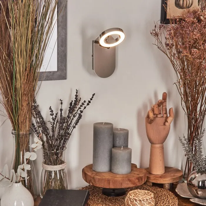 Altamahaw Applique LED Argento, 1-Luce
