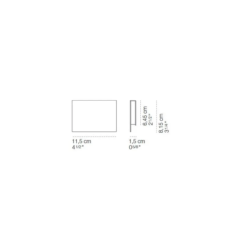 Anda lampada da parete in lamiera zincata Led 2W 3000K