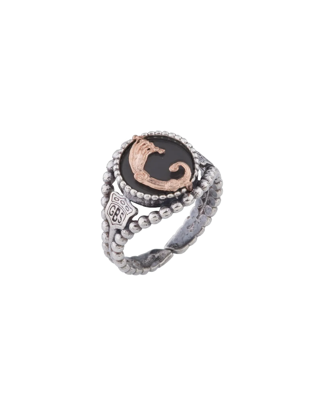 Anello Figurarum Collection Drago nero
