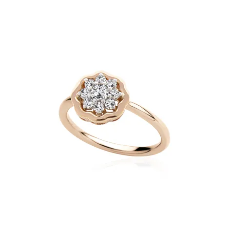  Anello Sognami in oro rosa 18 kt con brillanti