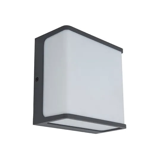 Applique LED esterni Doblo, rettangolo 15cm 4.000K