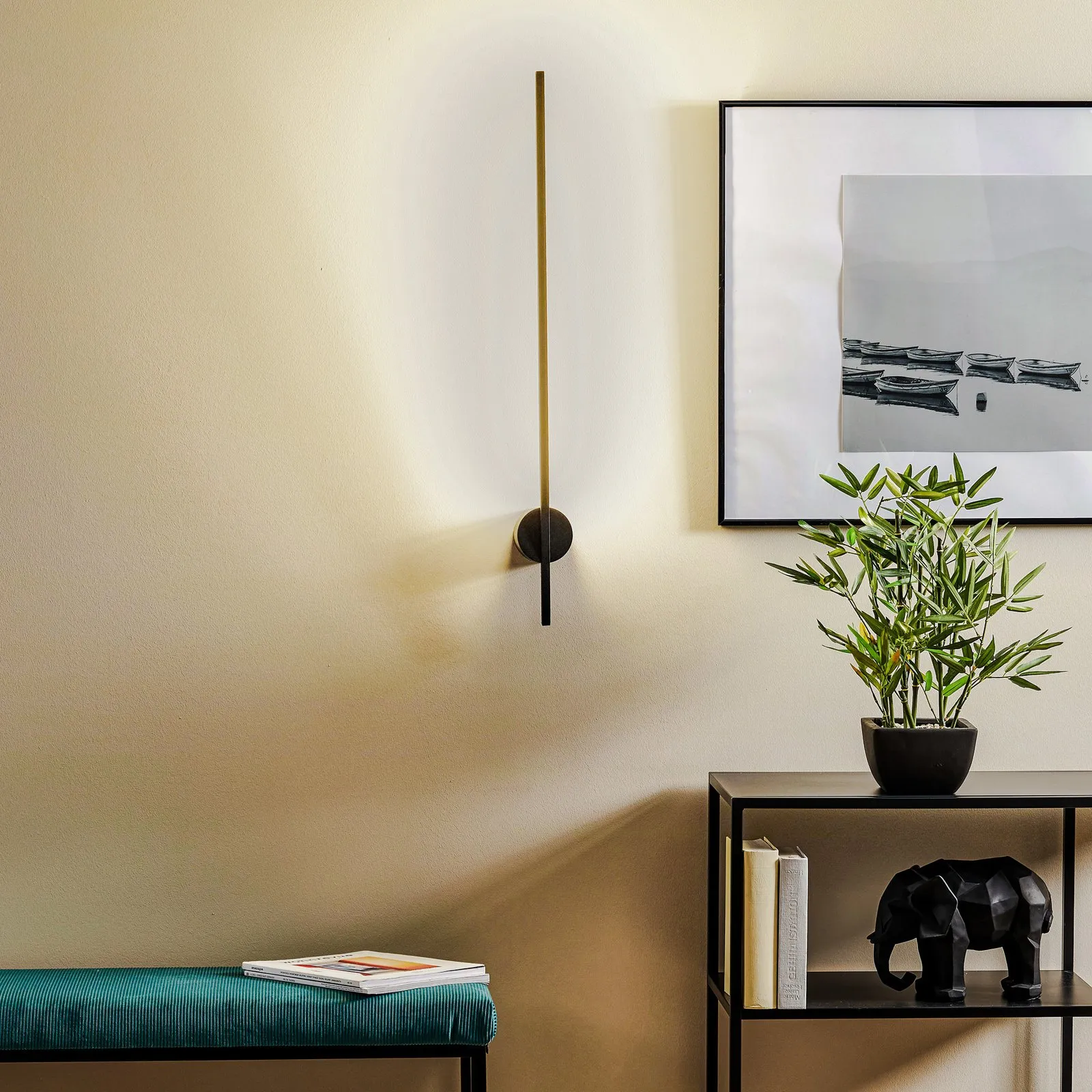 Applique LED Shanghai 1 luce 3.000 K nero