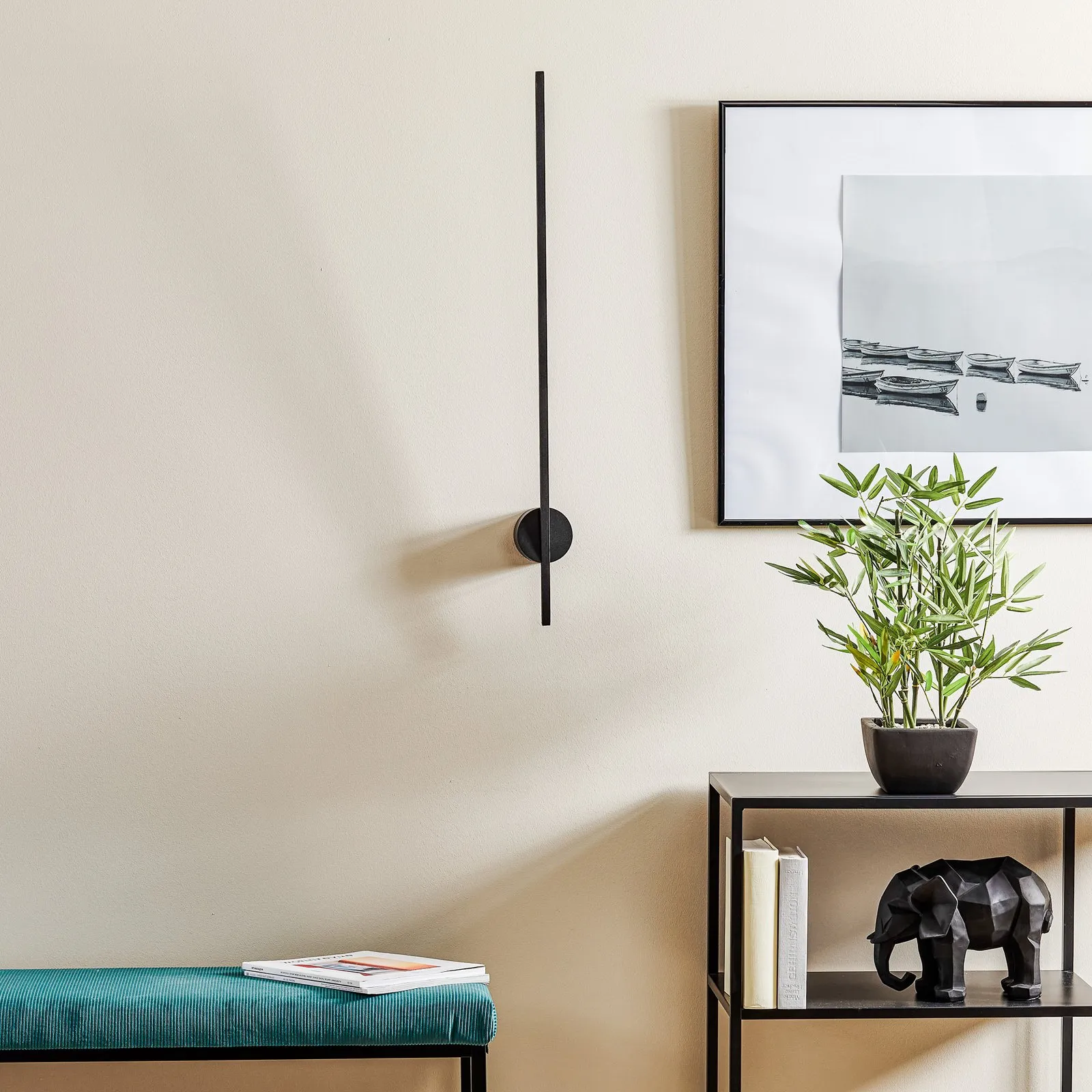 Applique LED Shanghai 1 luce 3.000 K nero