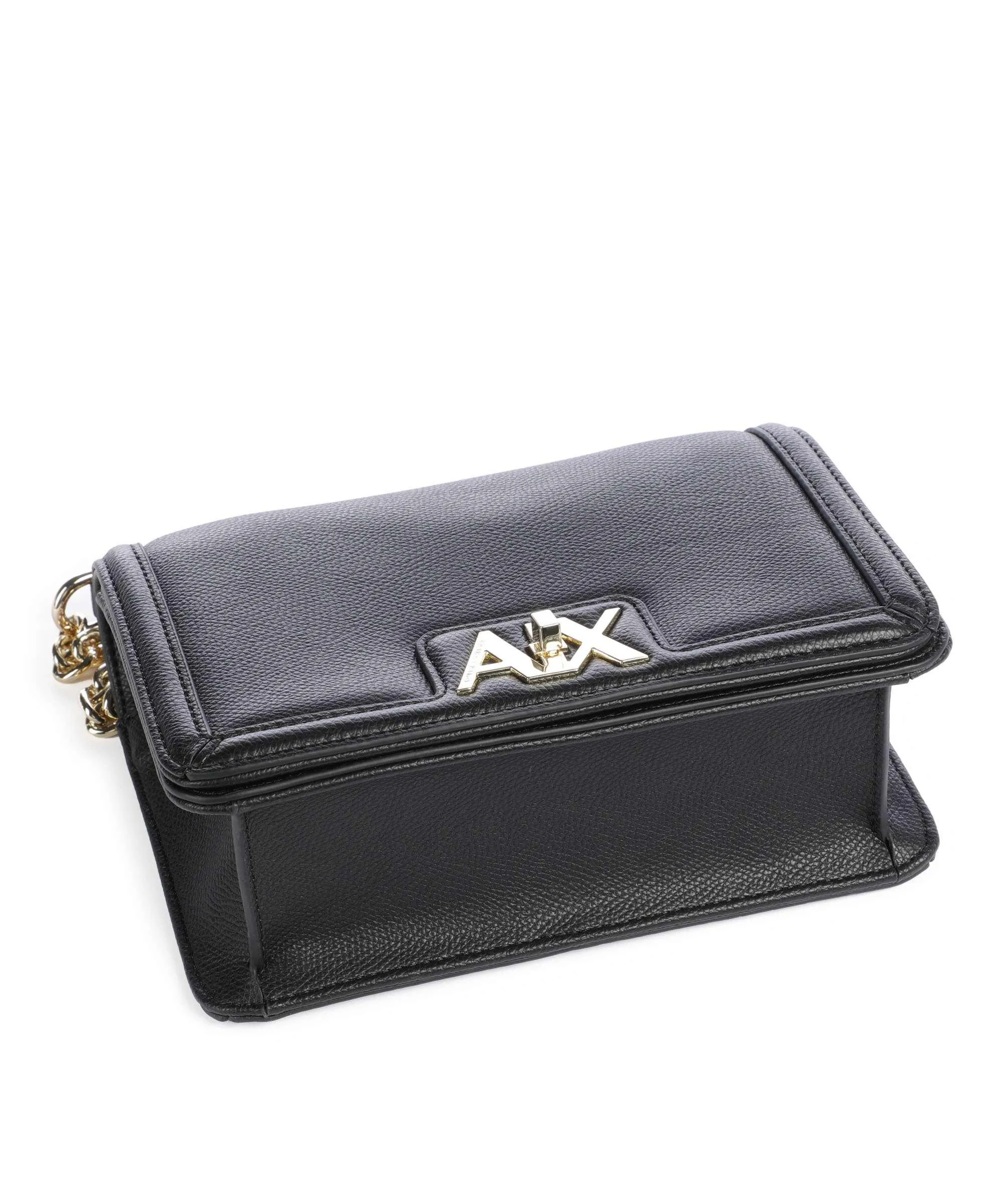  Armani Exchange Borsa a spalla pelle sintetica nero  