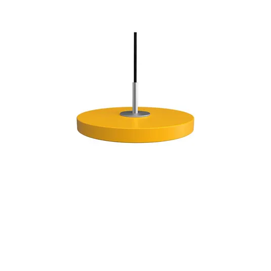 Asteria Micro Lampada a Sospensione Saffron Yellow/Steel Top - UMAGE | Acquista online