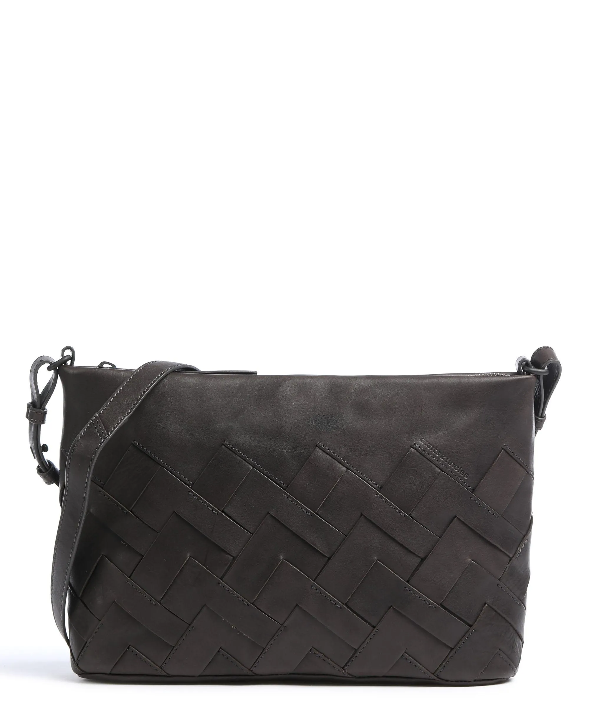  Aunts & Uncles Grandma's Luxury Club Mrs. Jam Grid Cake Borsa a spalla morbida pelle bovina antracite  