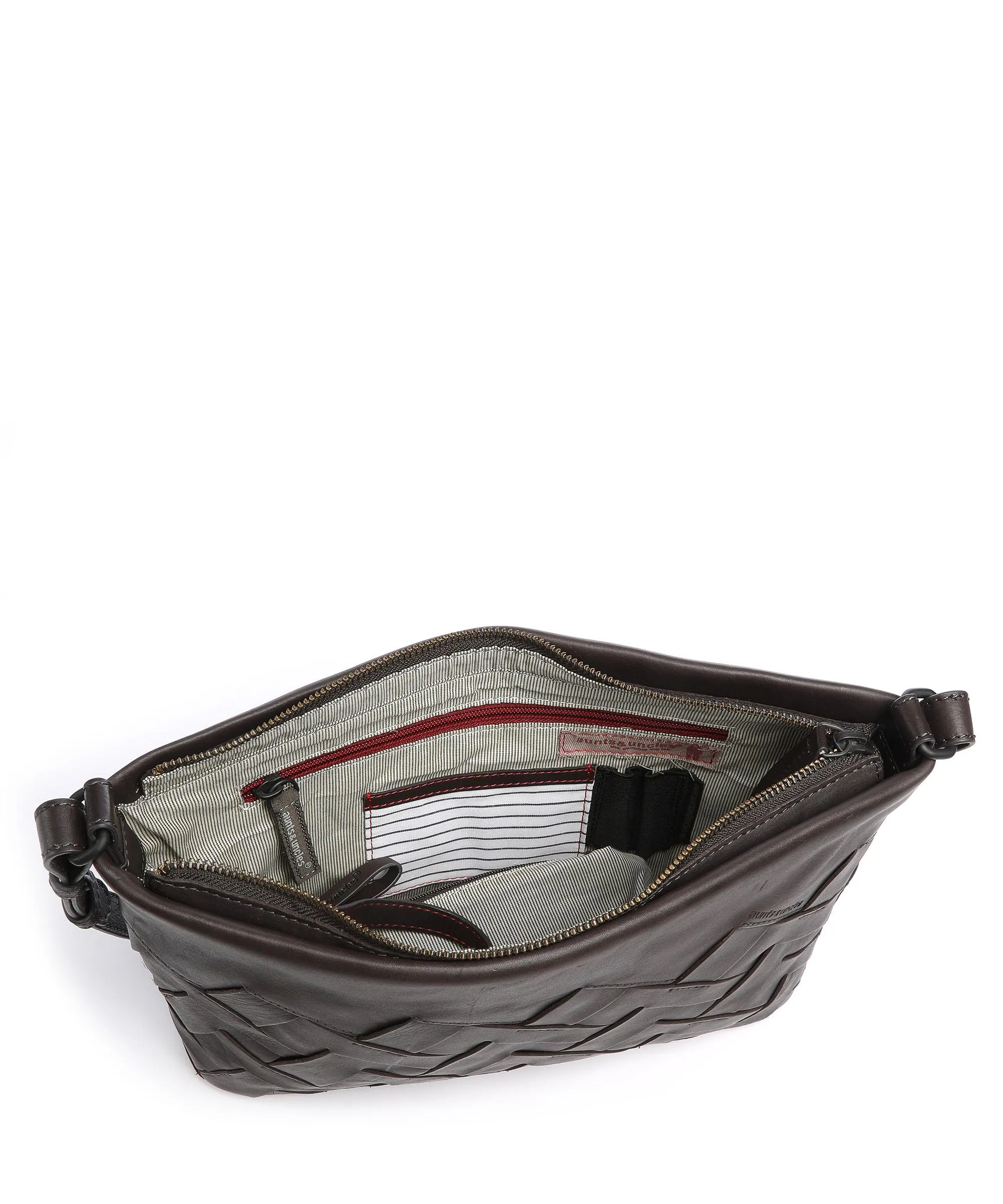  Aunts & Uncles Grandma's Luxury Club Mrs. Jam Grid Cake Borsa a spalla morbida pelle bovina antracite  