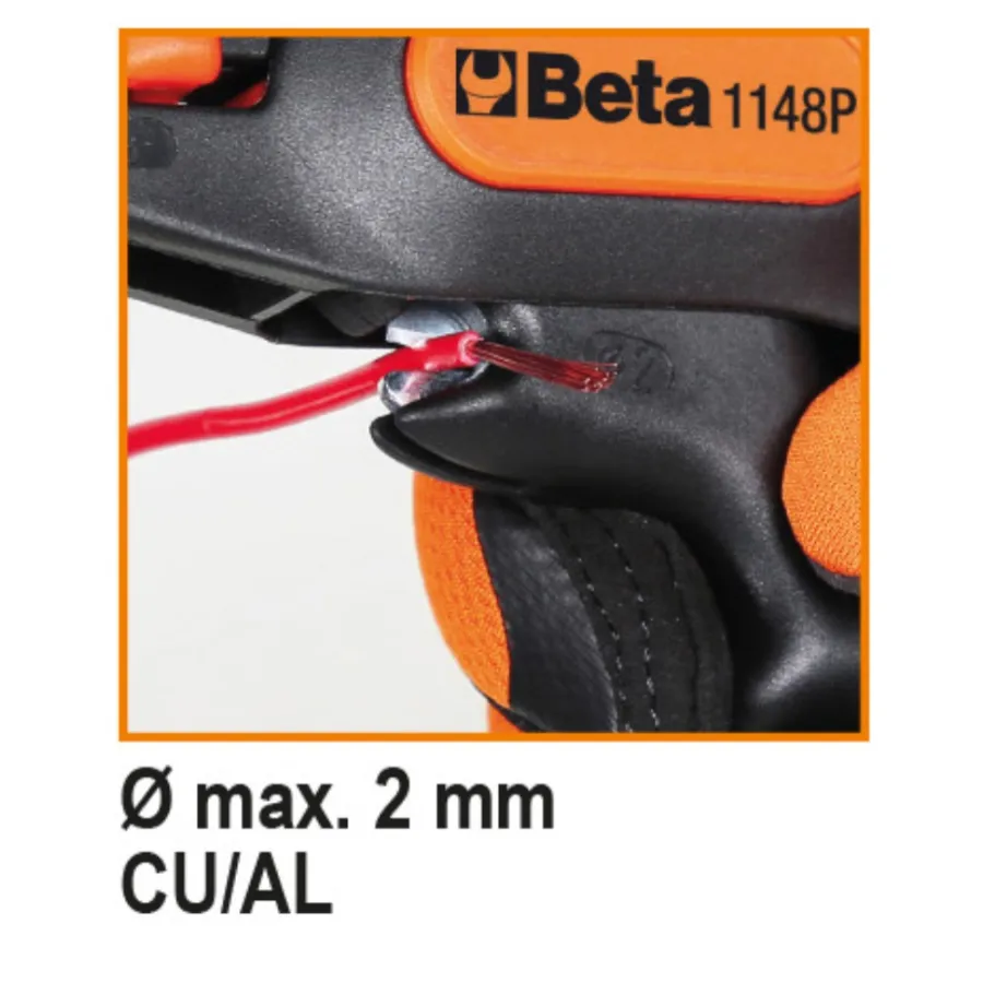 B1148P – Pinza spellafili autoregolabile con dispositivo di taglio