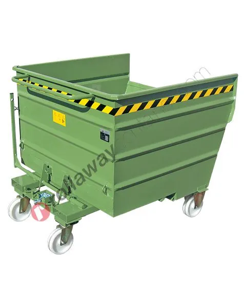 Benna ribaltabile per muletto con 4 ruote portata 2000 kg