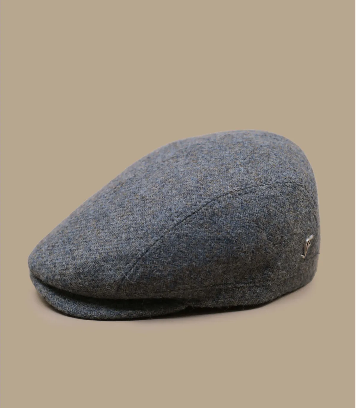     berretto grigio lana   Amadeo Harris Tweed grey     