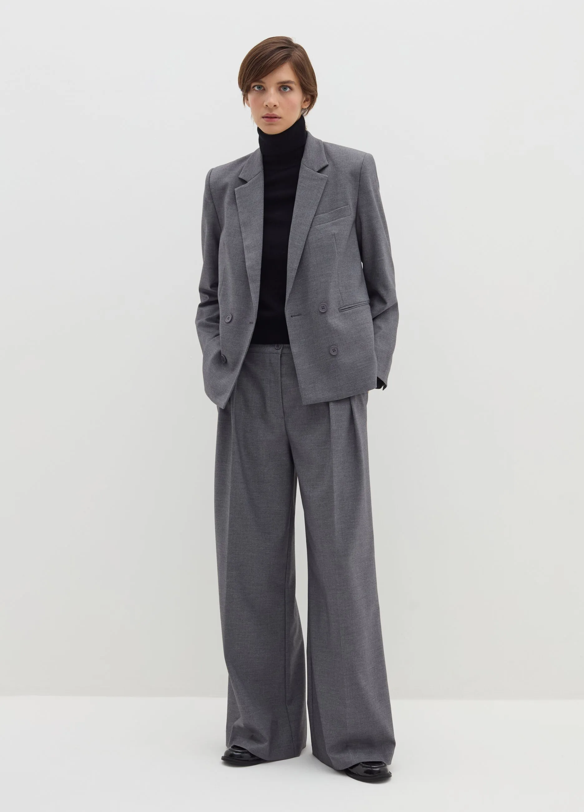 Blazer doppiopetto in flanella