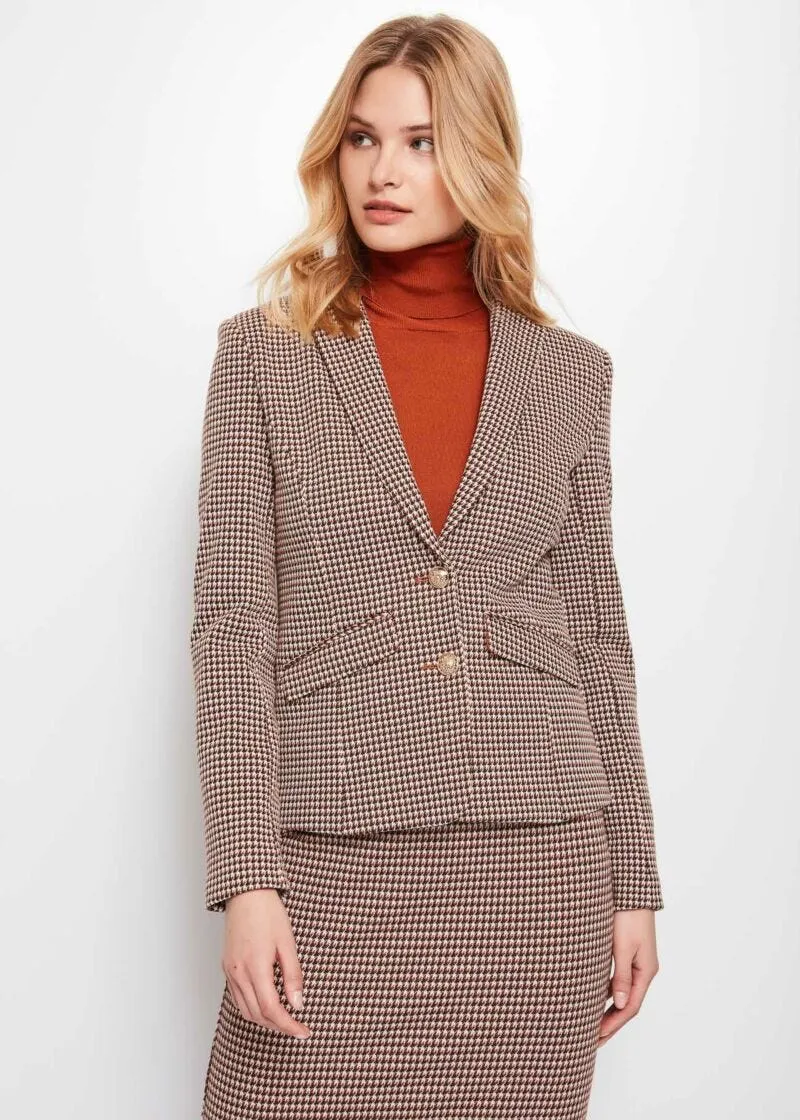 Blazer pied de poule