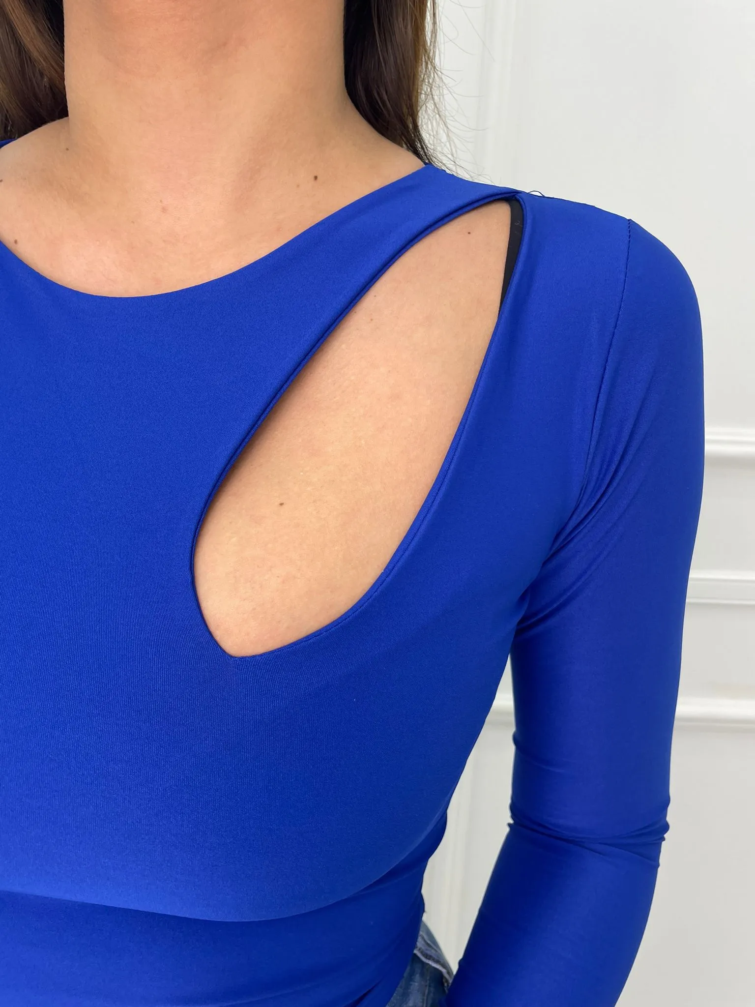Body in lycra con apertura