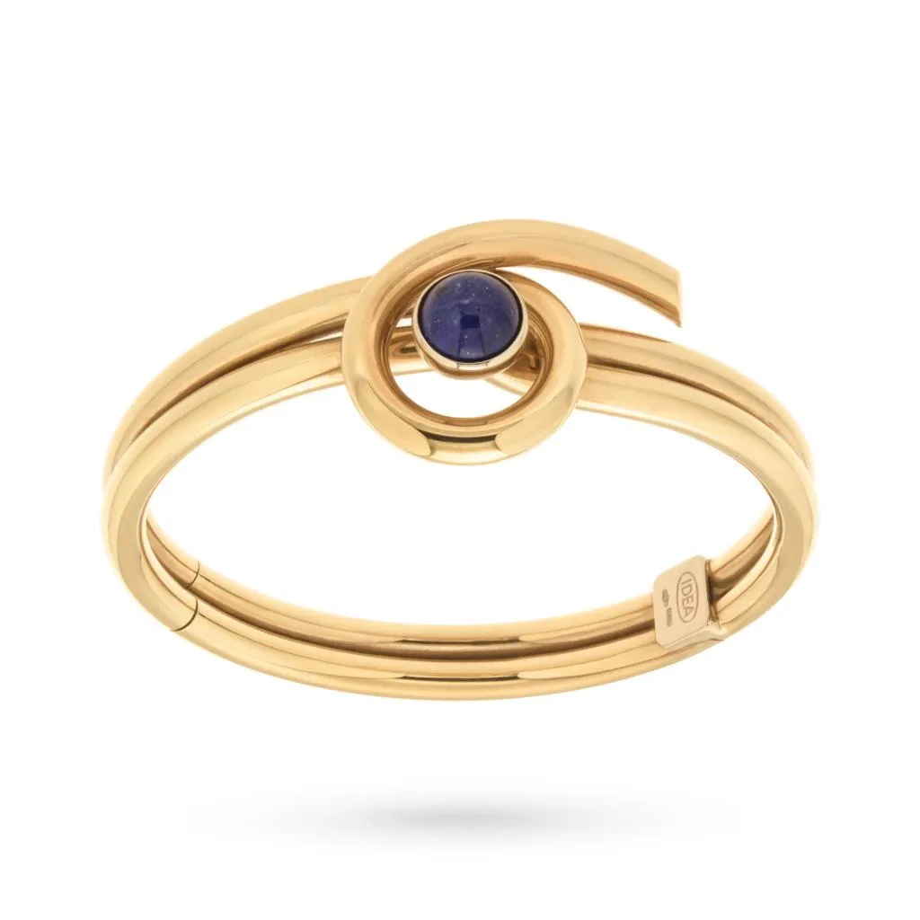 Bracciale rigido BLUE LAPIS in oro giallo e lapislazzuli