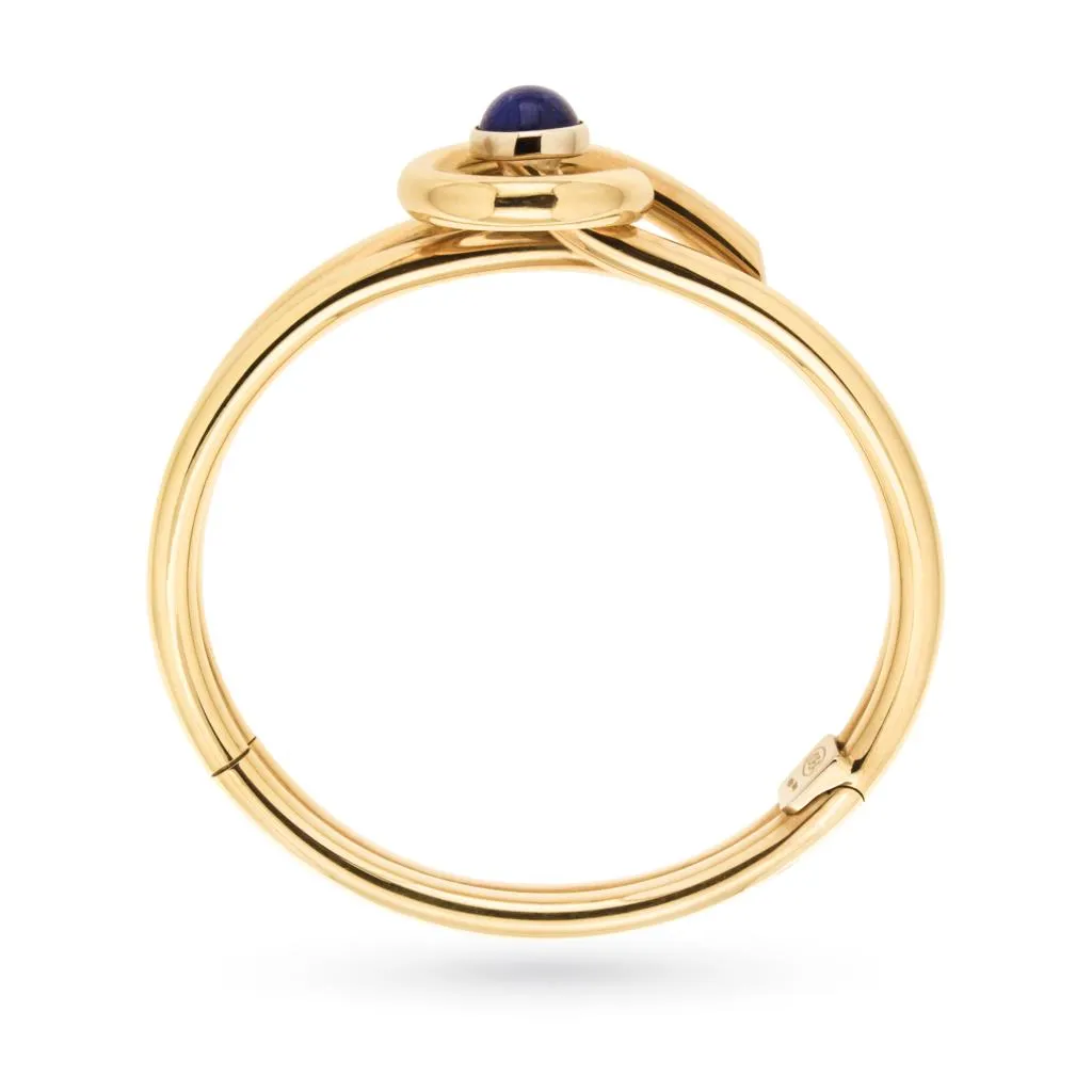 Bracciale rigido BLUE LAPIS in oro giallo e lapislazzuli