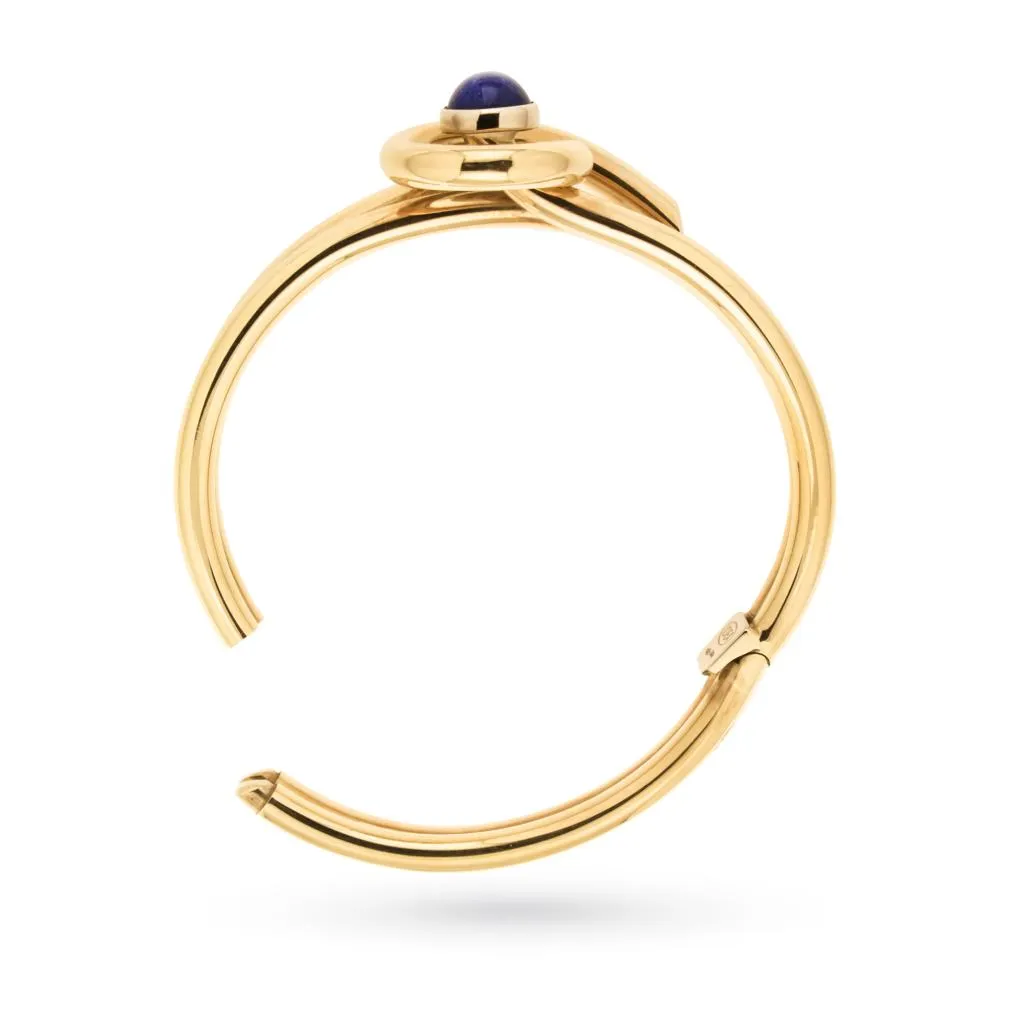 Bracciale rigido BLUE LAPIS in oro giallo e lapislazzuli