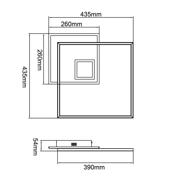 Brilliant Iorgo Plafoniera LED Bianco, 1-Luce