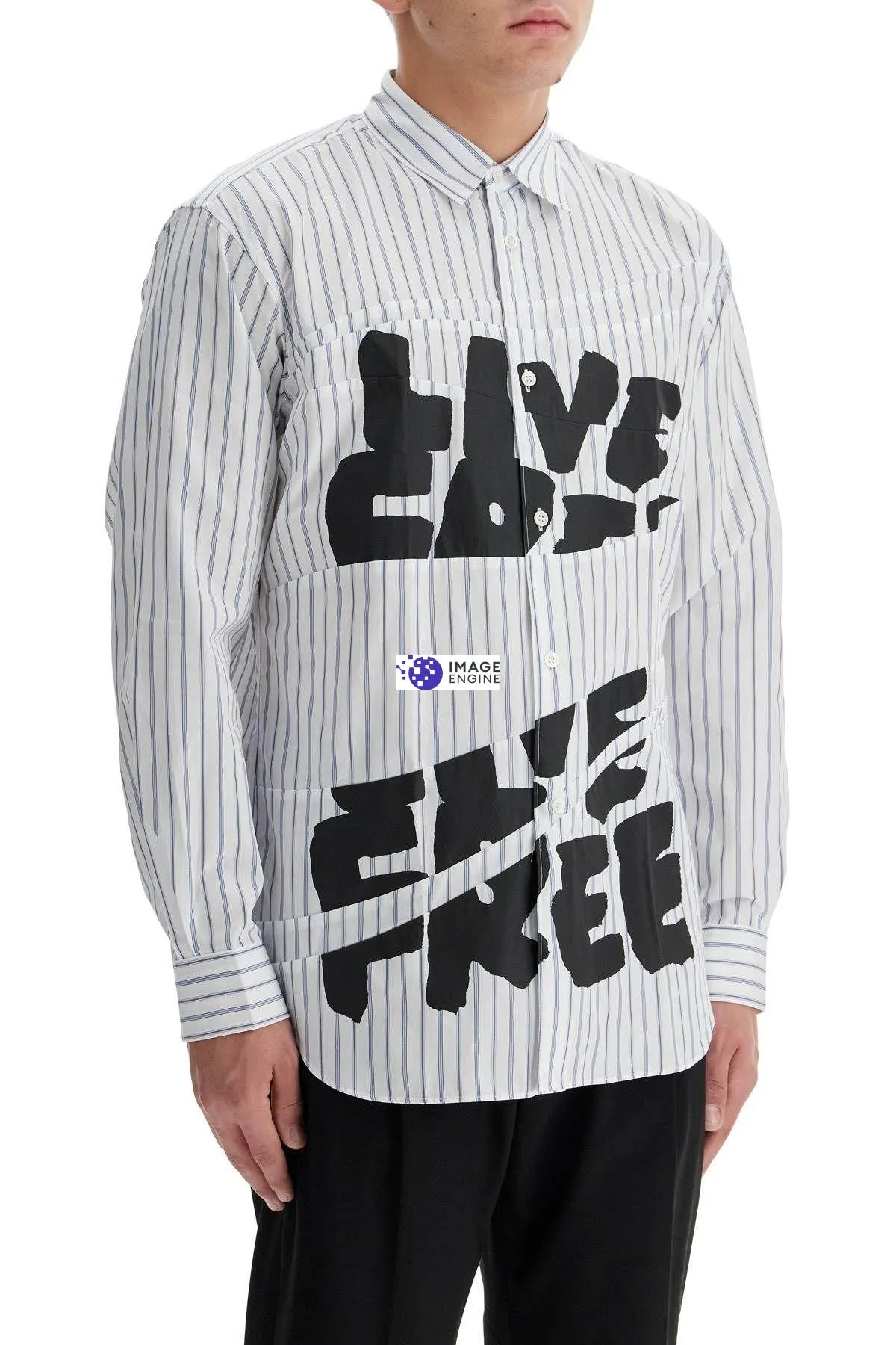 Camicia con stampa Live Free