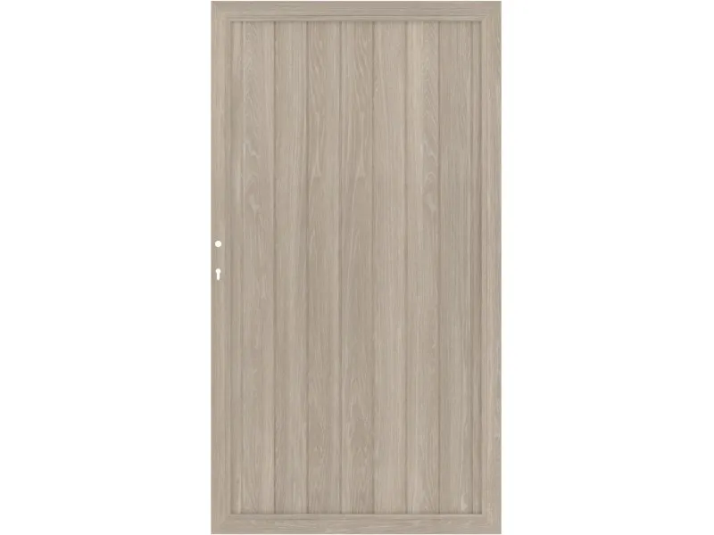 Cancello recinzione con serratura Longlife Riva rovere polare 98x180 cm