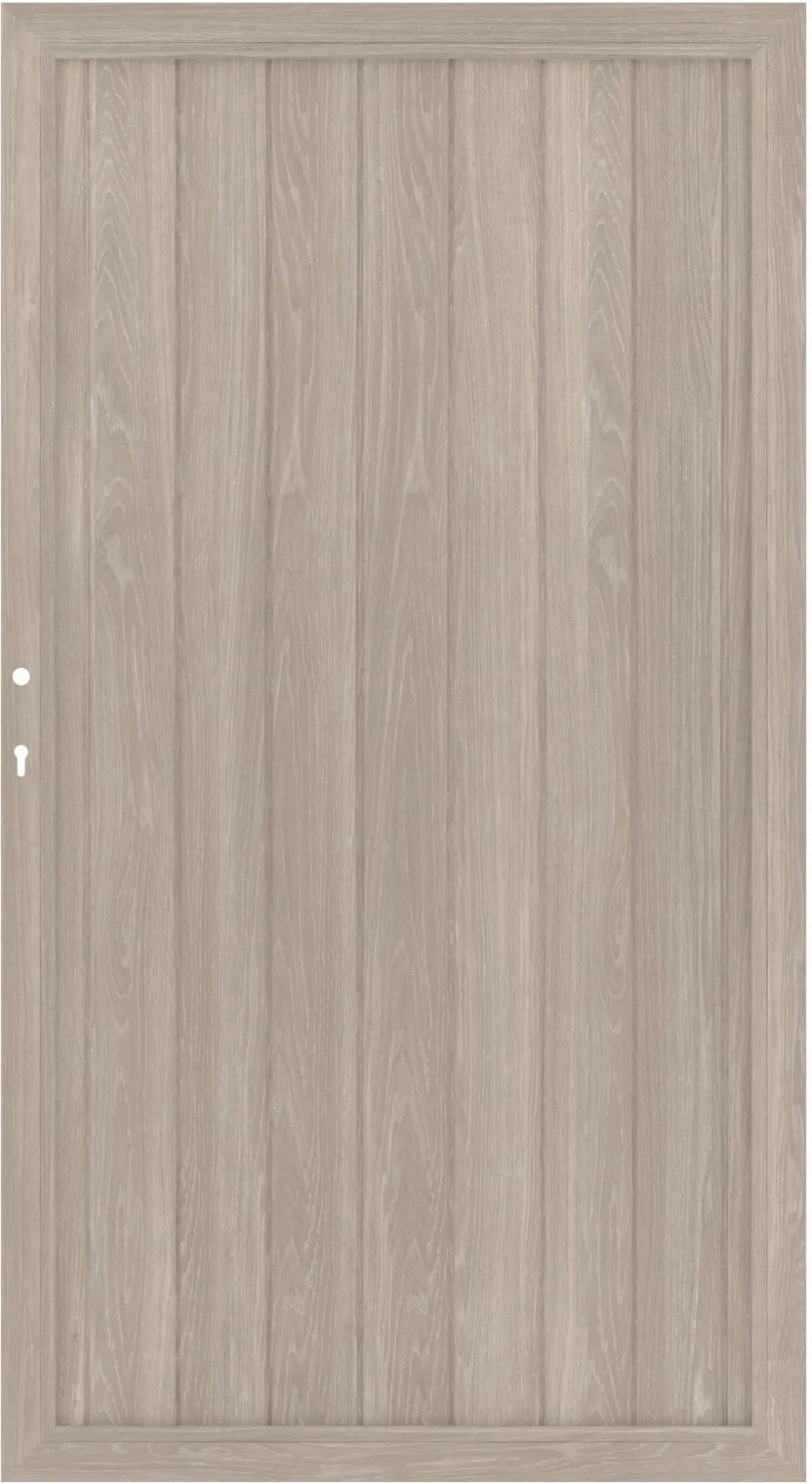 Cancello recinzione con serratura Longlife Riva rovere polare 98x180 cm