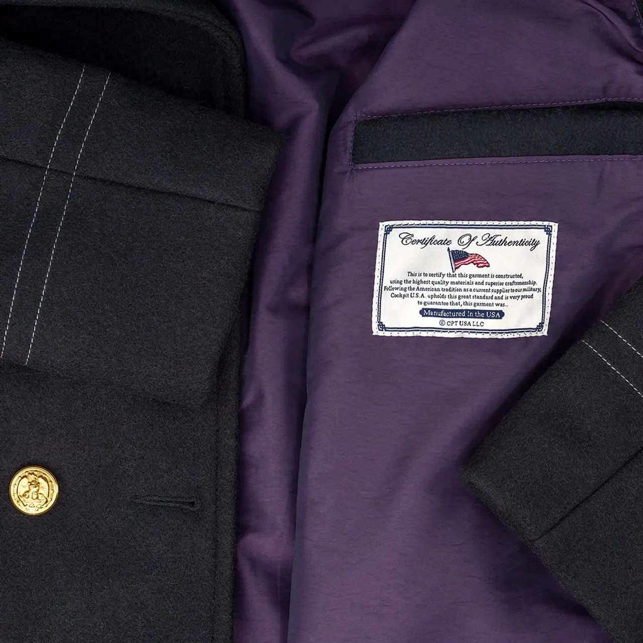 Cappotto da ponte per ufficiali della marina statunitense Cockpit USA, prodotto negli Stati Uniti