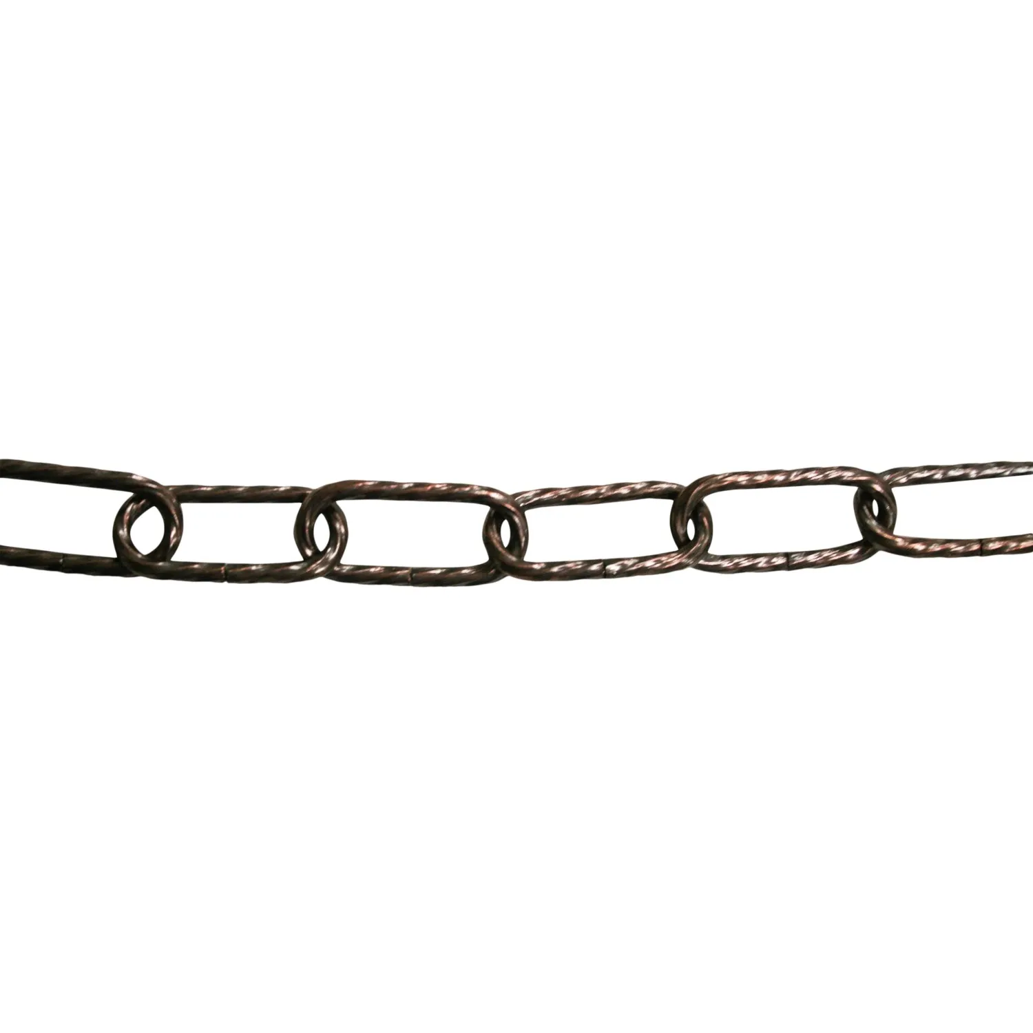 Catena ritorta quadra bronzata lucido Ø 2,5 mm