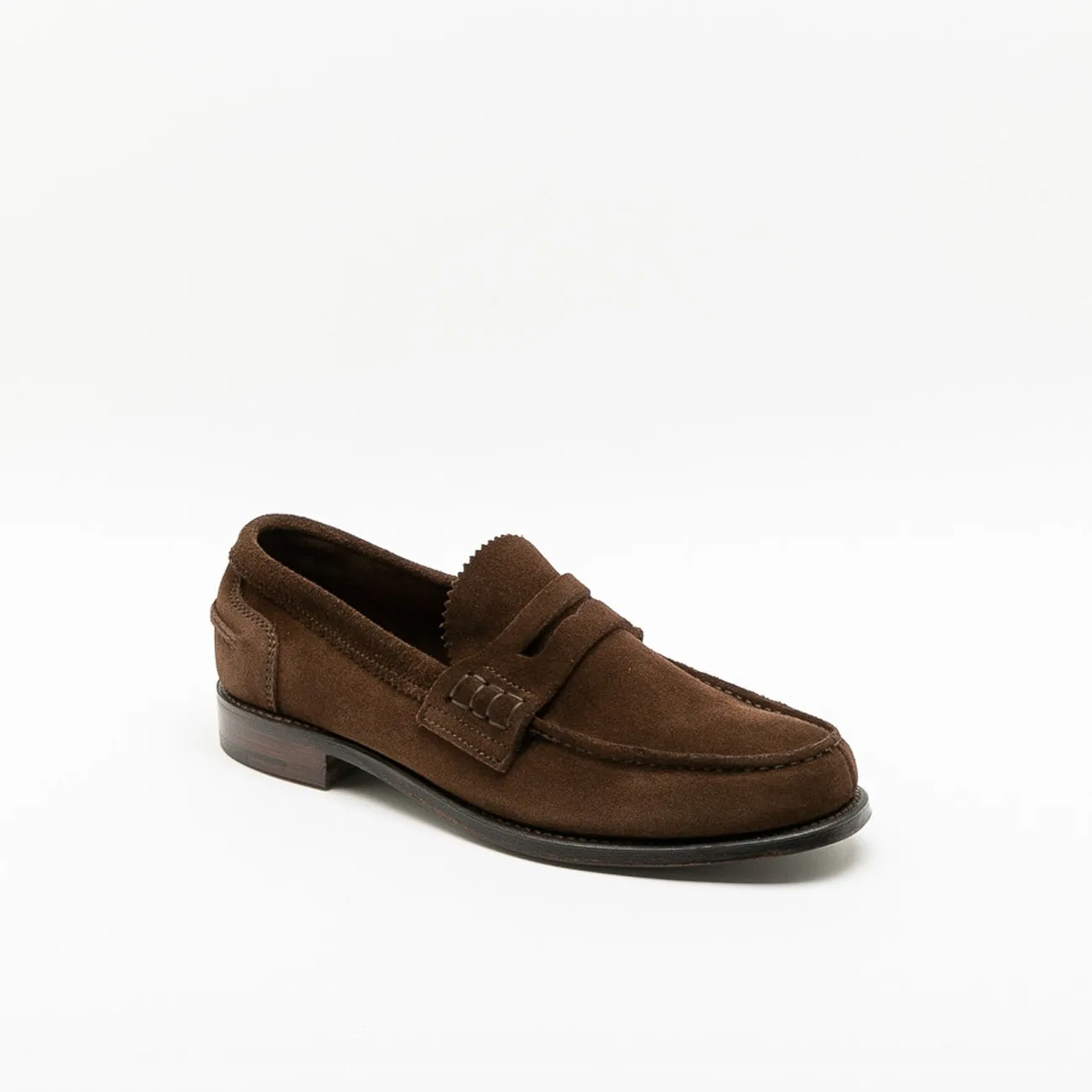 Cheaney Joseph & Sons Mocassino penny Cheaney Joseph & Sons Dover EF in camoscio marrone (Plough suede)