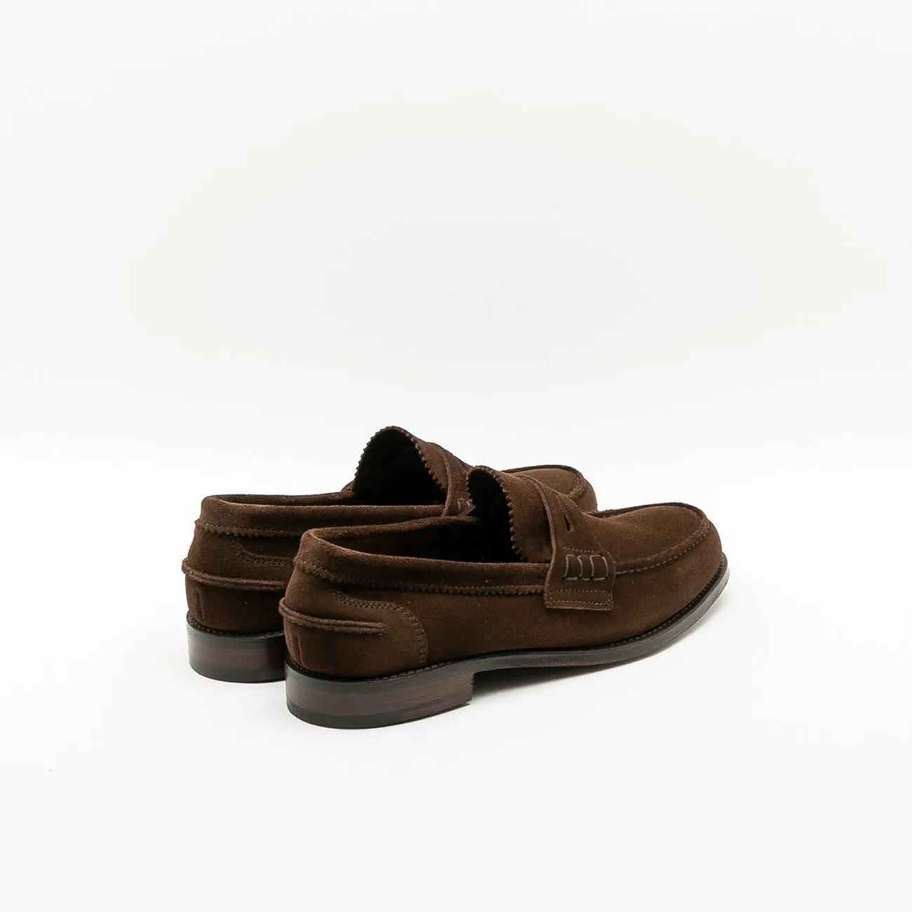 Cheaney Joseph & Sons Mocassino penny Cheaney Joseph & Sons Dover EF in camoscio marrone (Plough suede)