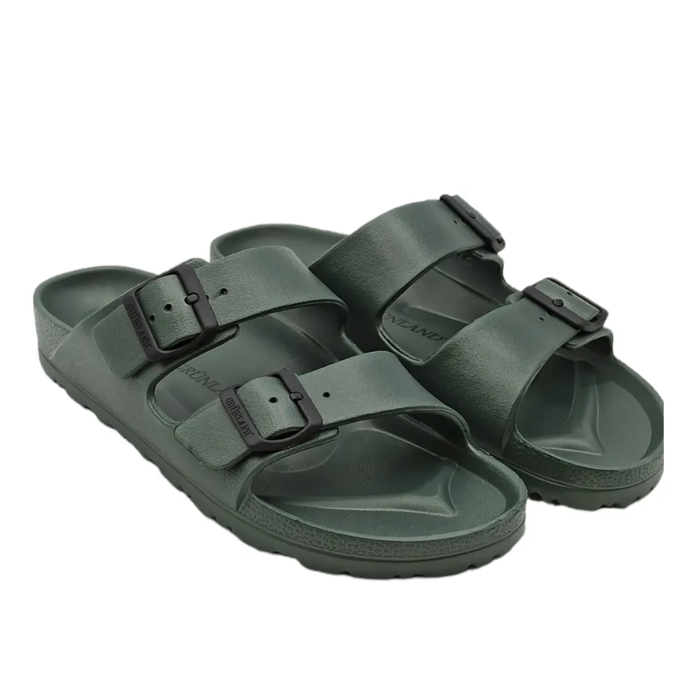 Ciabatta uomo in gomma Grunland CI2613 M2DATO OLIVA