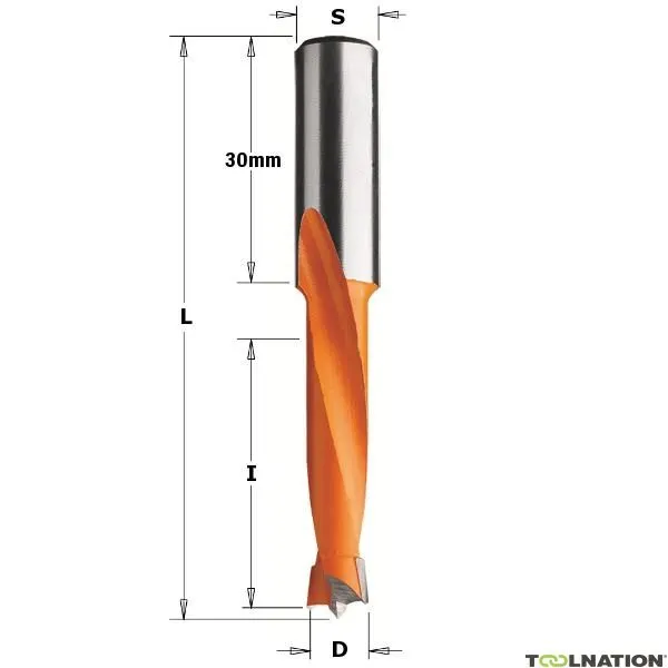 CMT 311.100.11 Trapano a tazza HW 10mm, codolo 10x30 destro