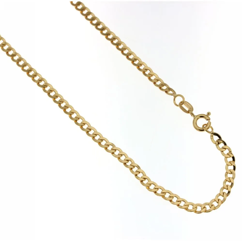 Collana oro catena vuota maglia grumetta