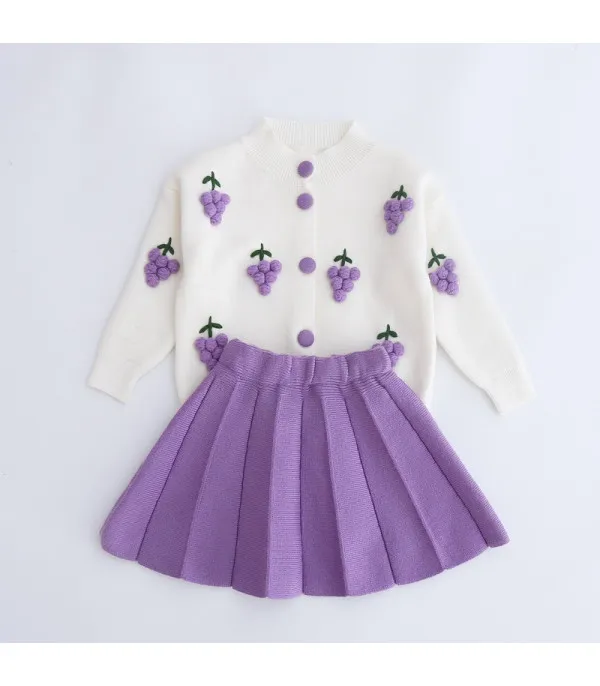 Completino bimba grappolo-girasole-fragolina