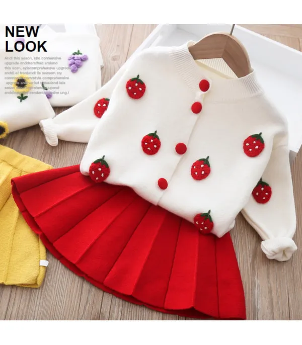 Completino bimba grappolo-girasole-fragolina