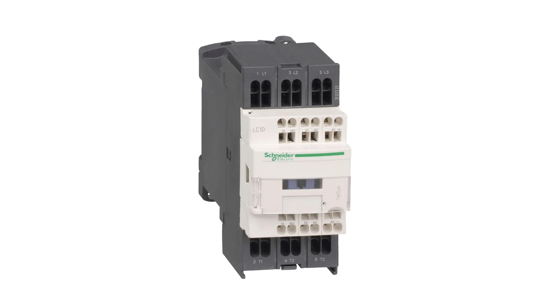 Contattore Schneider Electric, serie LC1D, 3 poli, 3NO, 16 A, 7,5 kW, bobina 115 V c.a.