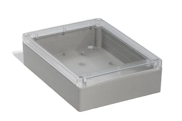 Contenitore generico Hammond in ABS 220 x 165 x 60mm, col. Grigio chiaro, IP65