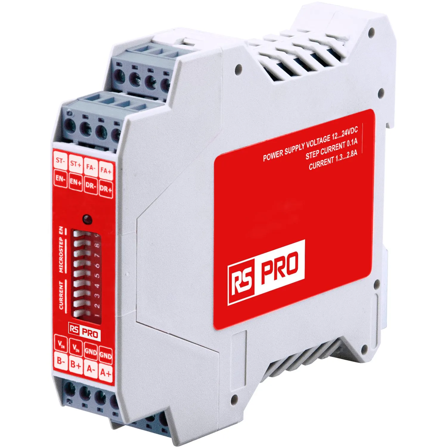 Controller per motori passo passo RS PRO, controllo di Posizionamento, 2, 4 fasi, 24 V, 2,8 A