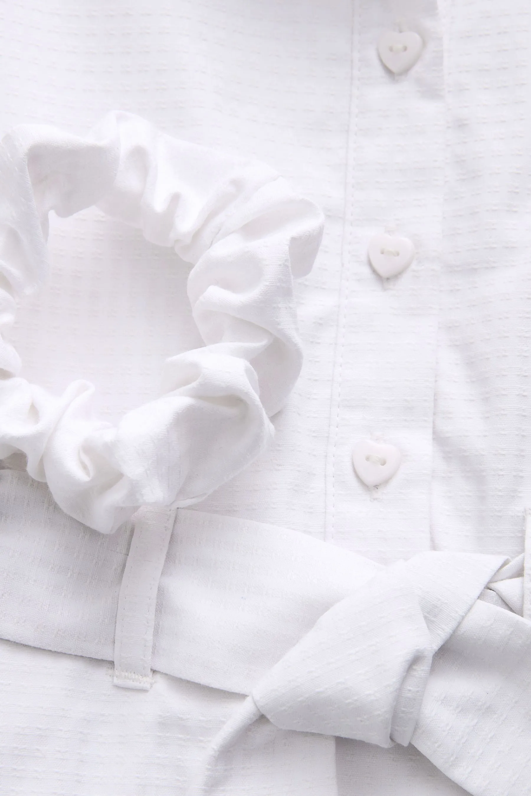 Cotton Rich Belted School Dress With Scrunchie (3-14yrs)    