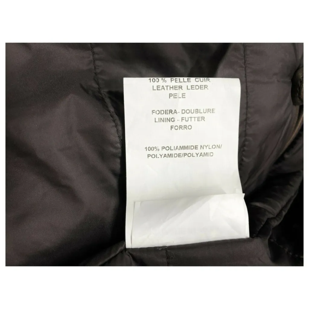 D'AMICO giubbino uomo invernale imbottito marrone con pettorina staccabile DGU0367 RICKY