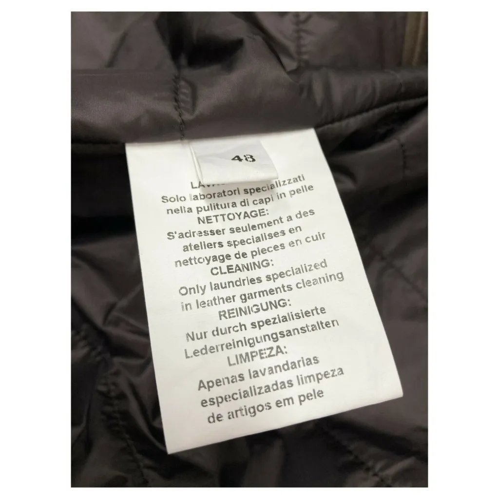 D'AMICO giubbino uomo invernale imbottito marrone con pettorina staccabile DGU0367 RICKY