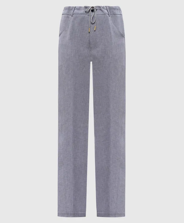 DARKPARK Pantaloni Iris grigi con patch logo WTR37FAC42