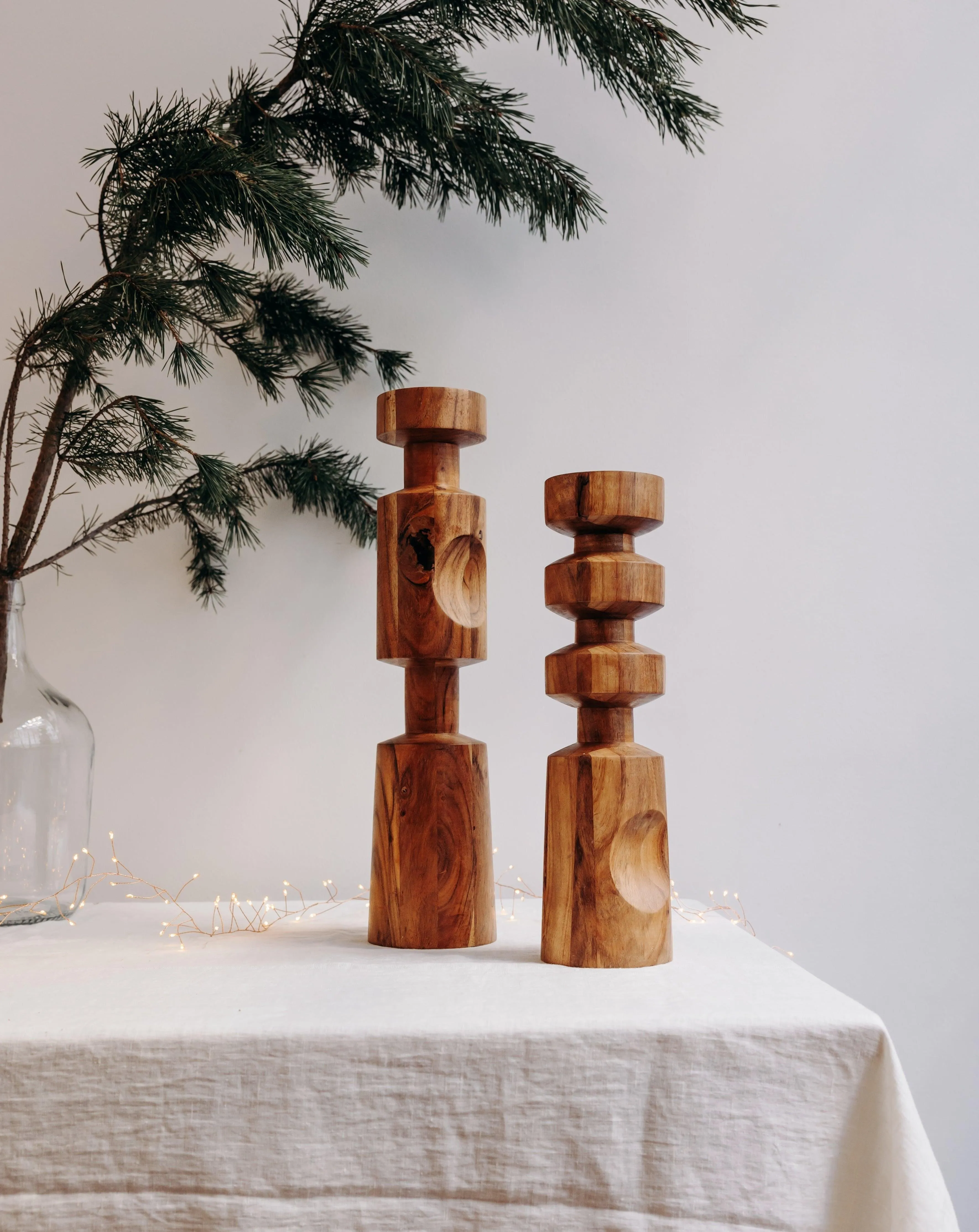  DEBONGOUT   SAM - Le bougeoir en bois | Beige