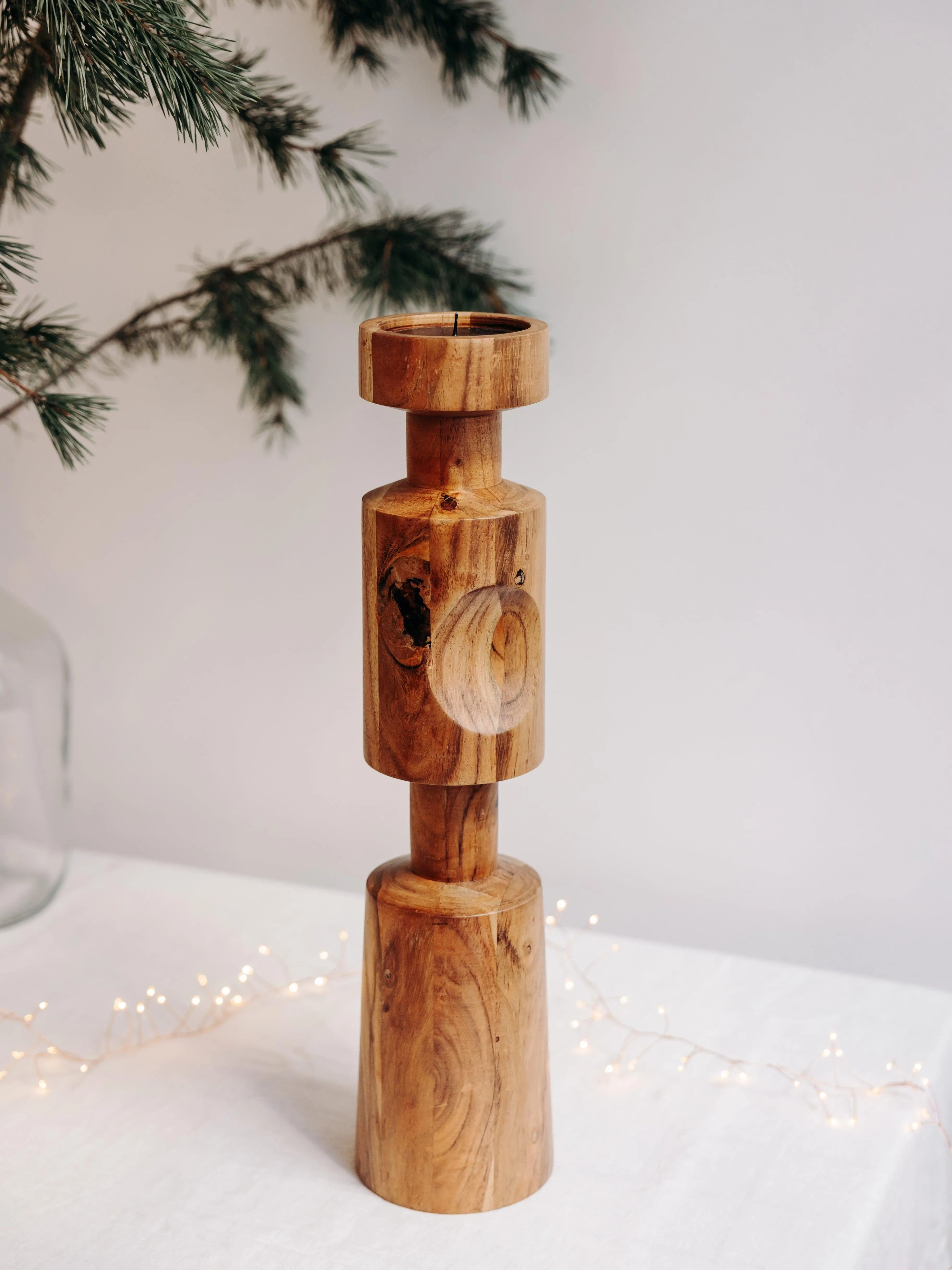  DEBONGOUT   SAM - Le bougeoir en bois | Beige