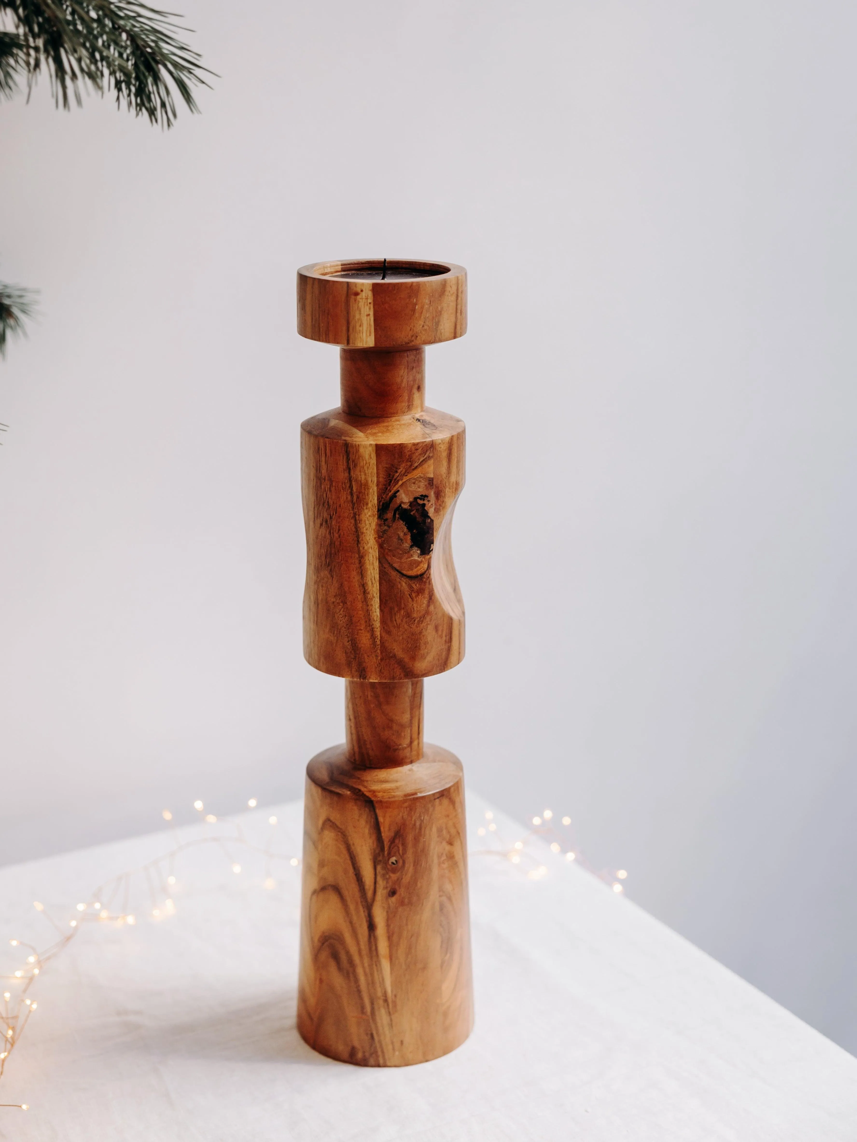  DEBONGOUT   SAM - Le bougeoir en bois | Beige
