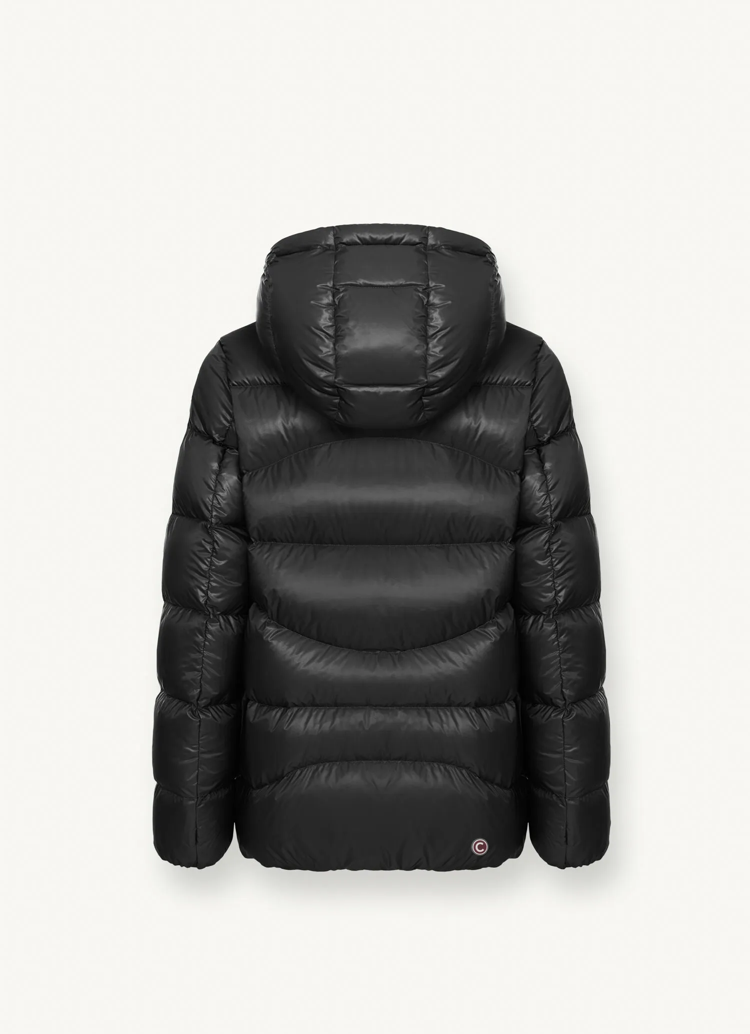 Down jacket with cuffs and elasticated hem